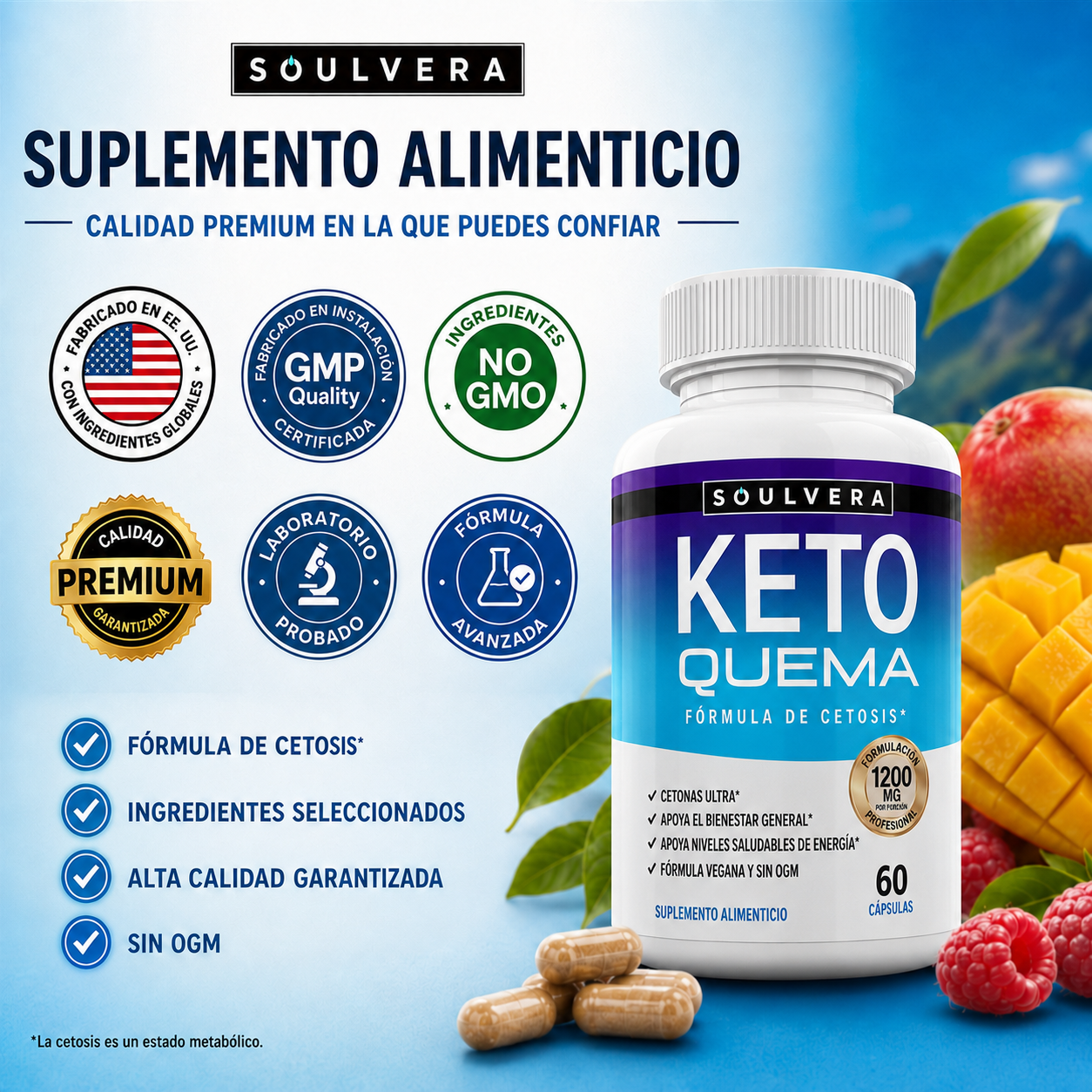 Soulvera® Keto Burn - Quema Grasa